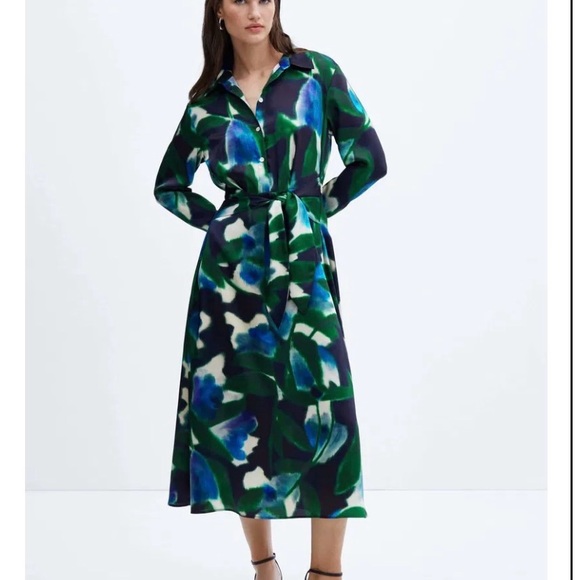 NWT MANGO SHIRT DRESS NEW WITH TAGS - Picture 2 of 5